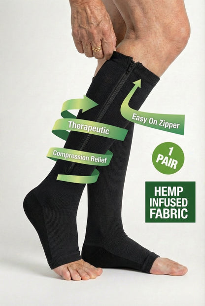 Premium Hemp Infused Compression Sock