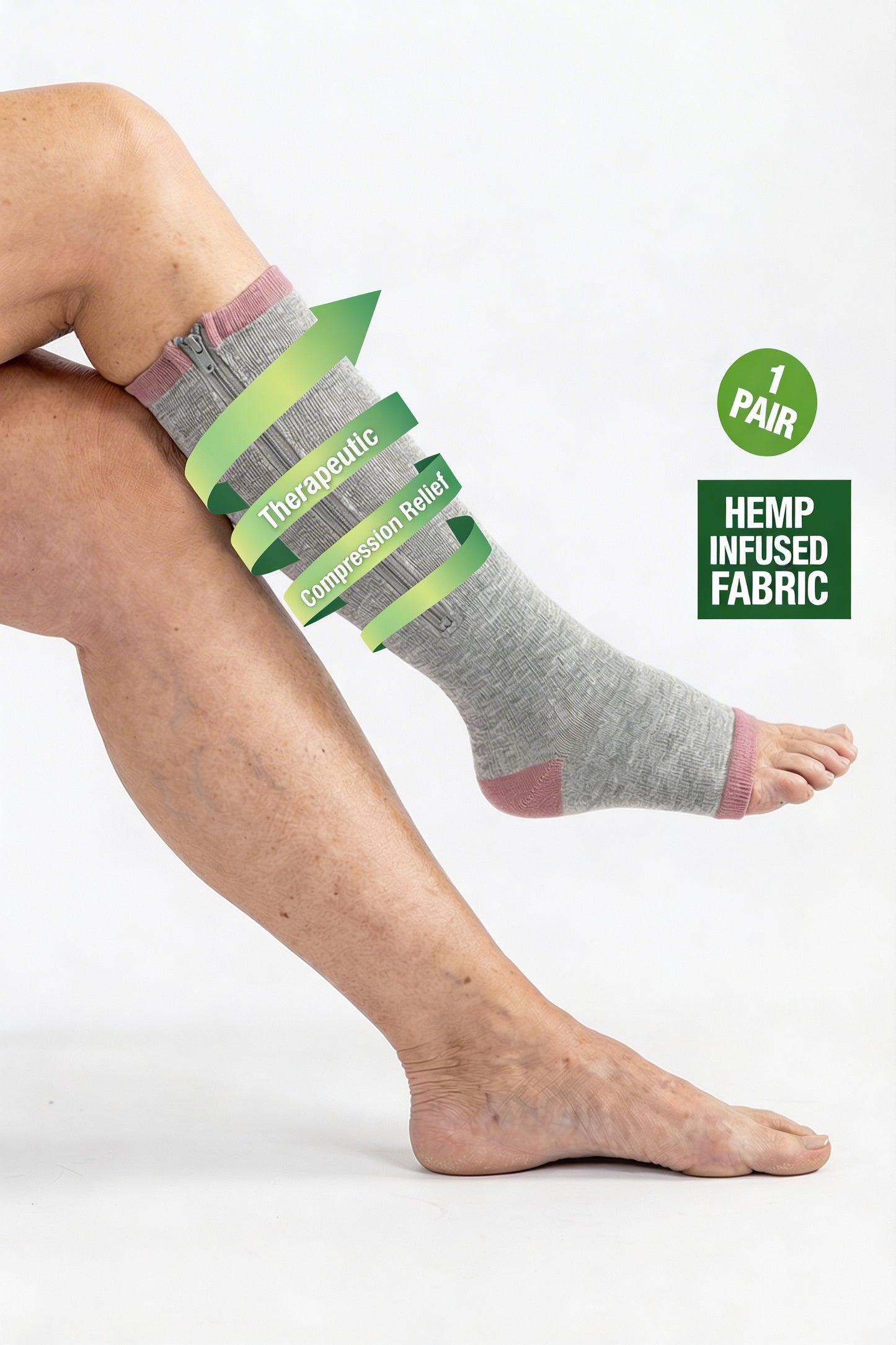Premium Hemp Infused Compression Sock