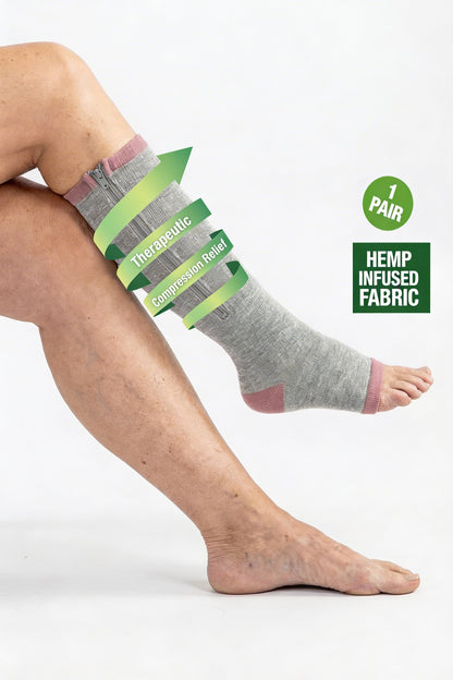 Premium Hemp Infused Compression Sock